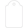CARTELLINI PENDENTI APLI BIANCHI, 22 X 35 MM, 100 PEZZI