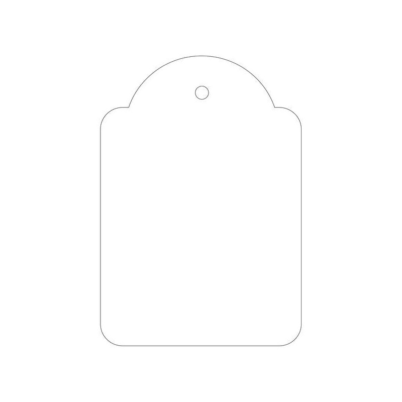 CONFEZIONE DA 400 CARTELLINI APLI 45X65MM - FORO PREFORATO - CON FILO DI POLIESTERE BIANCO - COLORE BIANCO