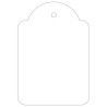 CONFEZIONE DA 400 CARTELLINI APLI 45X65MM - FORO PREFORATO - CON FILO DI POLIESTERE BIANCO - COLORE BIANCO