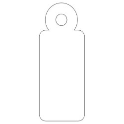 CARTELLINI PENDENTI APLI BIANCHI 13 X 34 MM 1.000 PEZZI