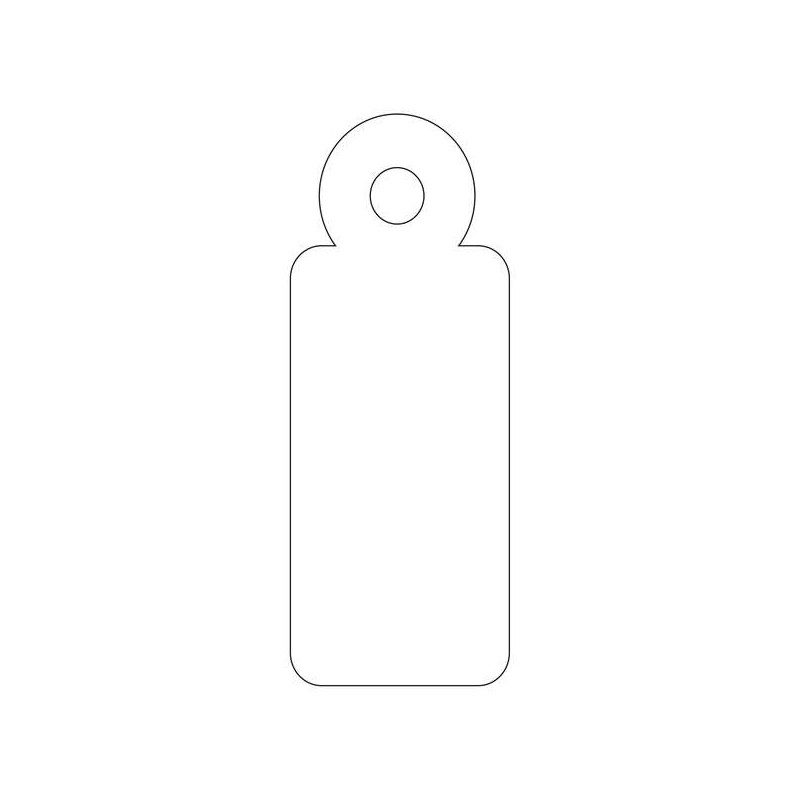 CARTELLINI PENDENTI APLI BIANCHI 13 X 34 MM 1.000 PEZZI