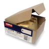 CONFEZIONE DA 1000 ETICHETTE APLI CON RONDELLA PER APPENDERLE, 80 X 38 MM - COLORE CREMA
