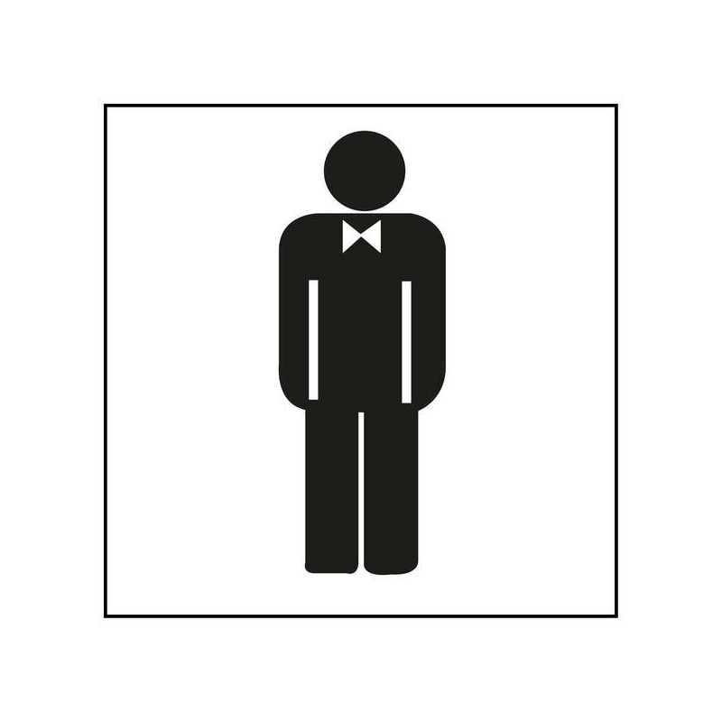 ADESIVO IN PVC APLI PER SEGNALETICA "BAGNO UOMINI"