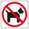 ADESIVO IN PVC APLI PER SEGNALETICA "VIETATO L'INGRESSO AI CANI"