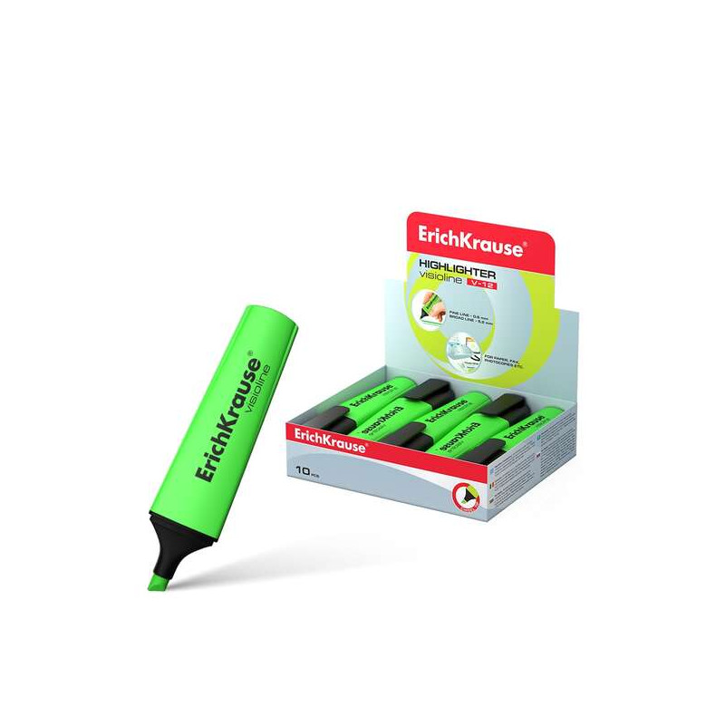 EVIDENZIATORE FLUORESCENTE ERICHKRAUSE VISIOLINE V-12 - VERDE