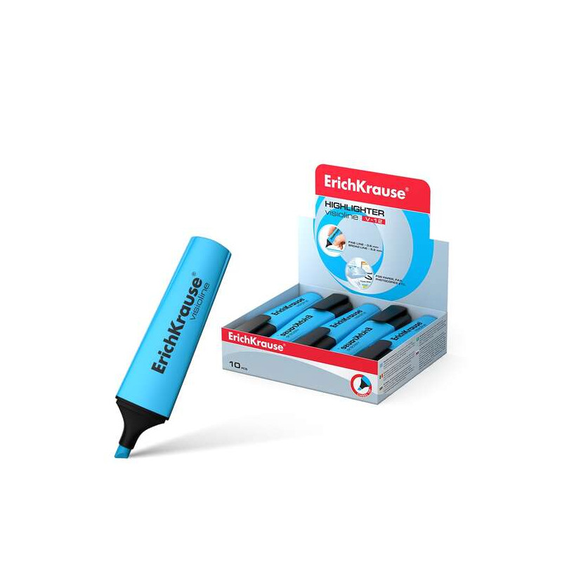 EVIDENZIATORE FLUORESCENTE ERICHKRAUSE VISIOLINE V-12 - BLU