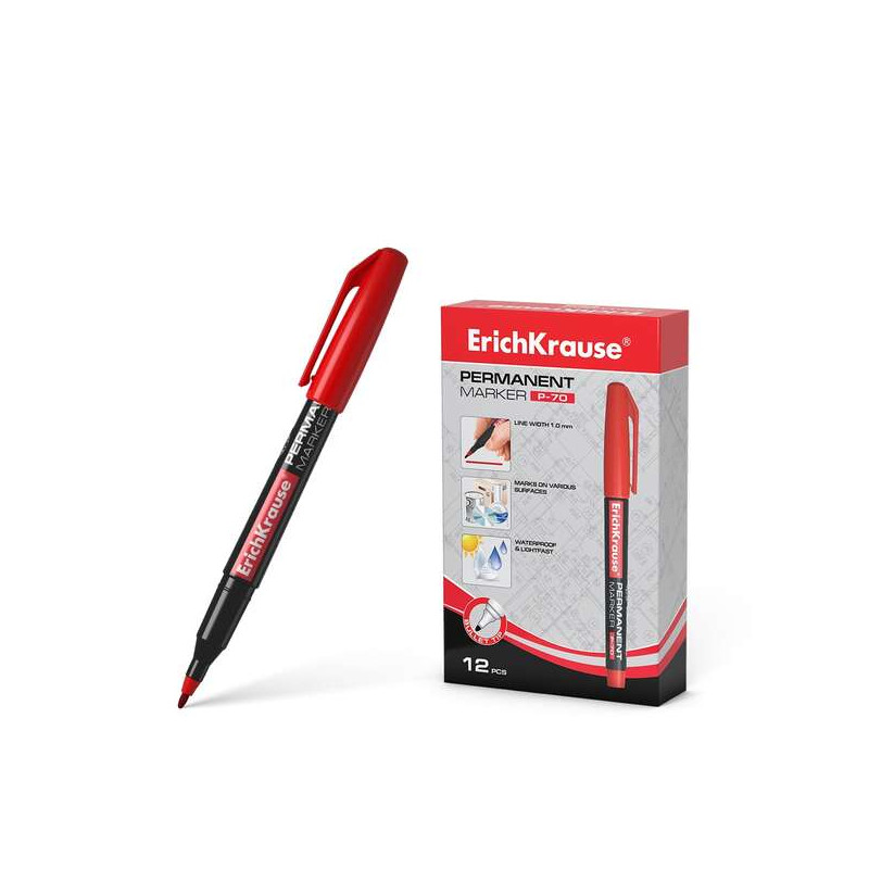 PENNARELLO INDELEBILE ERICHKRAUSE P-70 - 1.00 MM - ROSSO
