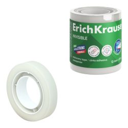 NASTRO ADESIVO INVISIBILE ERICHKRAUSE 12 MM X 20 M - SUPERFICIE OPACA - SCRIVIBILE - TRASPARENTE
